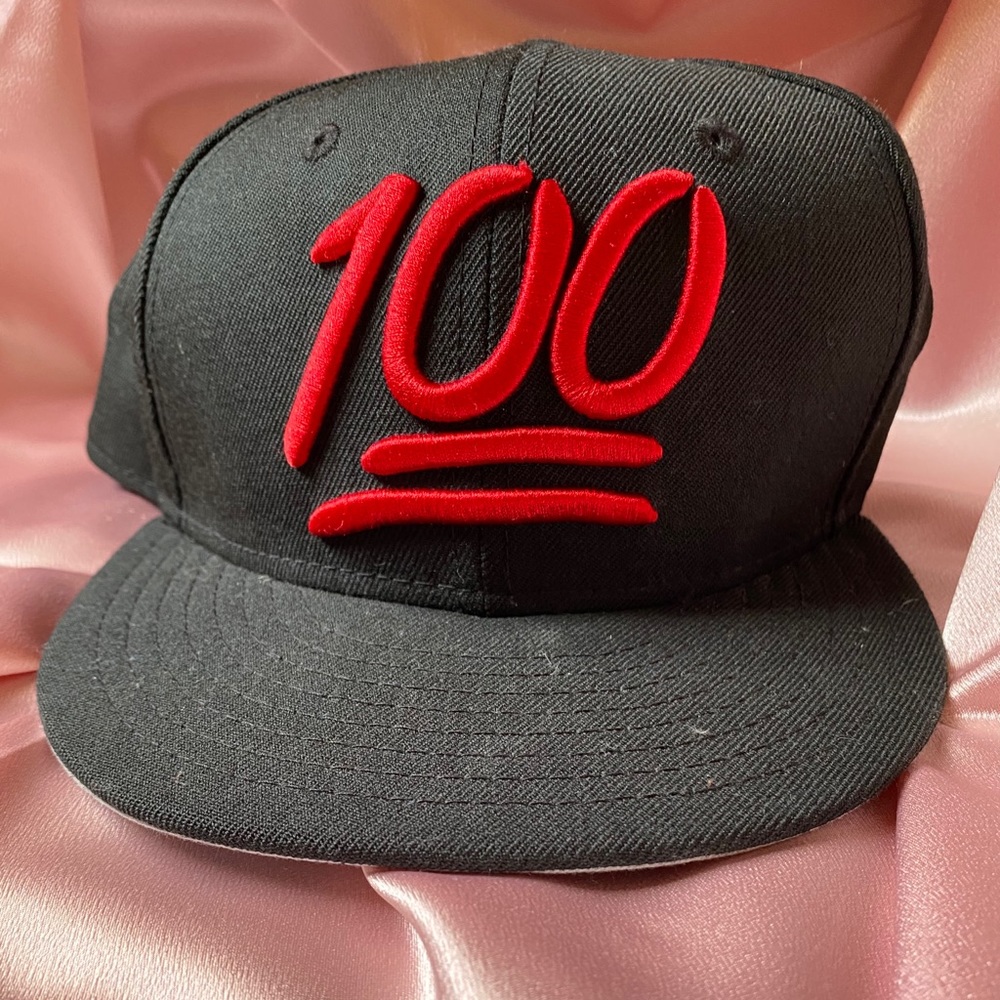 New Era 59Fifty 100 emoji 💯 flat brim